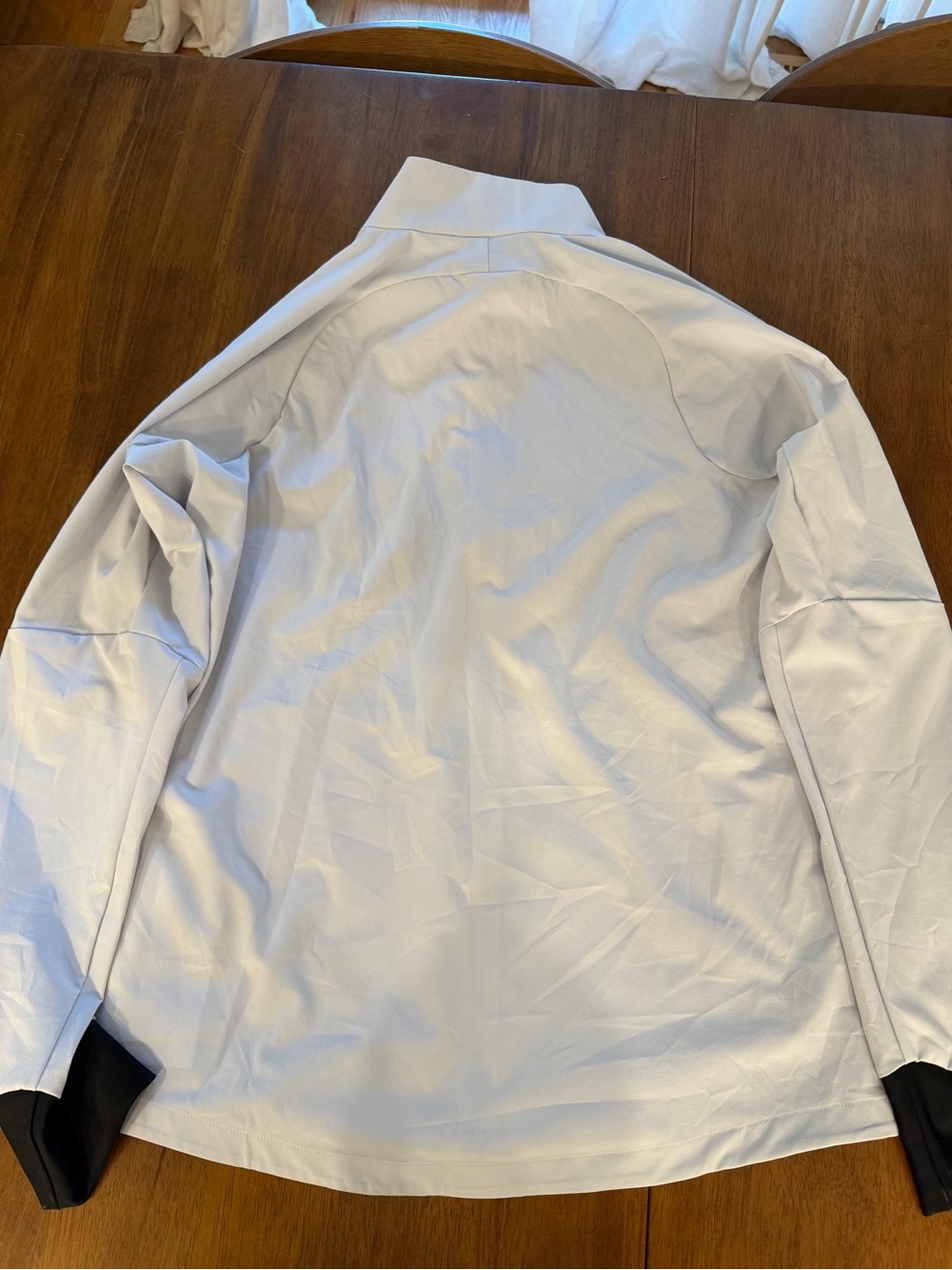 ASICS White Full-Zip Utility Jacket with Black Accents - Picture 2 of 3